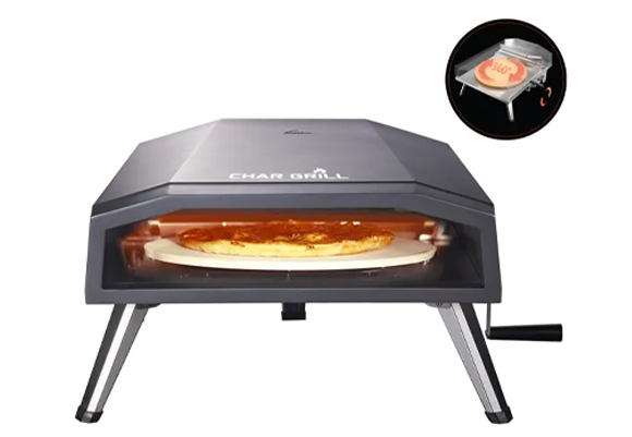 טאבון גז נייד CHAR-G016A אבן עגולה מסתובב Char gril כולל כיסוי תואם רק 999 ₪ במקום 1,299 ₪ בתוקף עד שופינג וצרכנות