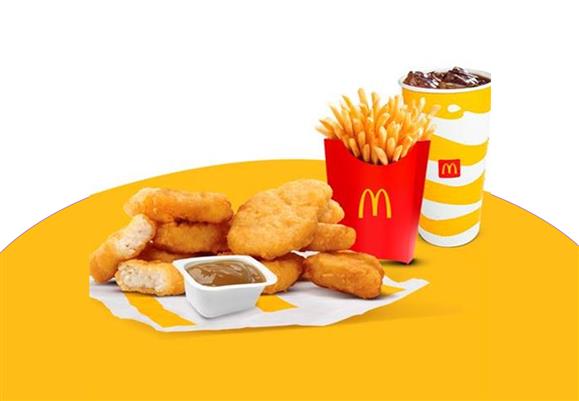 ארוחת 9 מק נאגטס גדולה במקדונלדס רק 42 ₪ במקום 55 ₪ בתוקף עד 31/12/2025 מזון וקולינריה